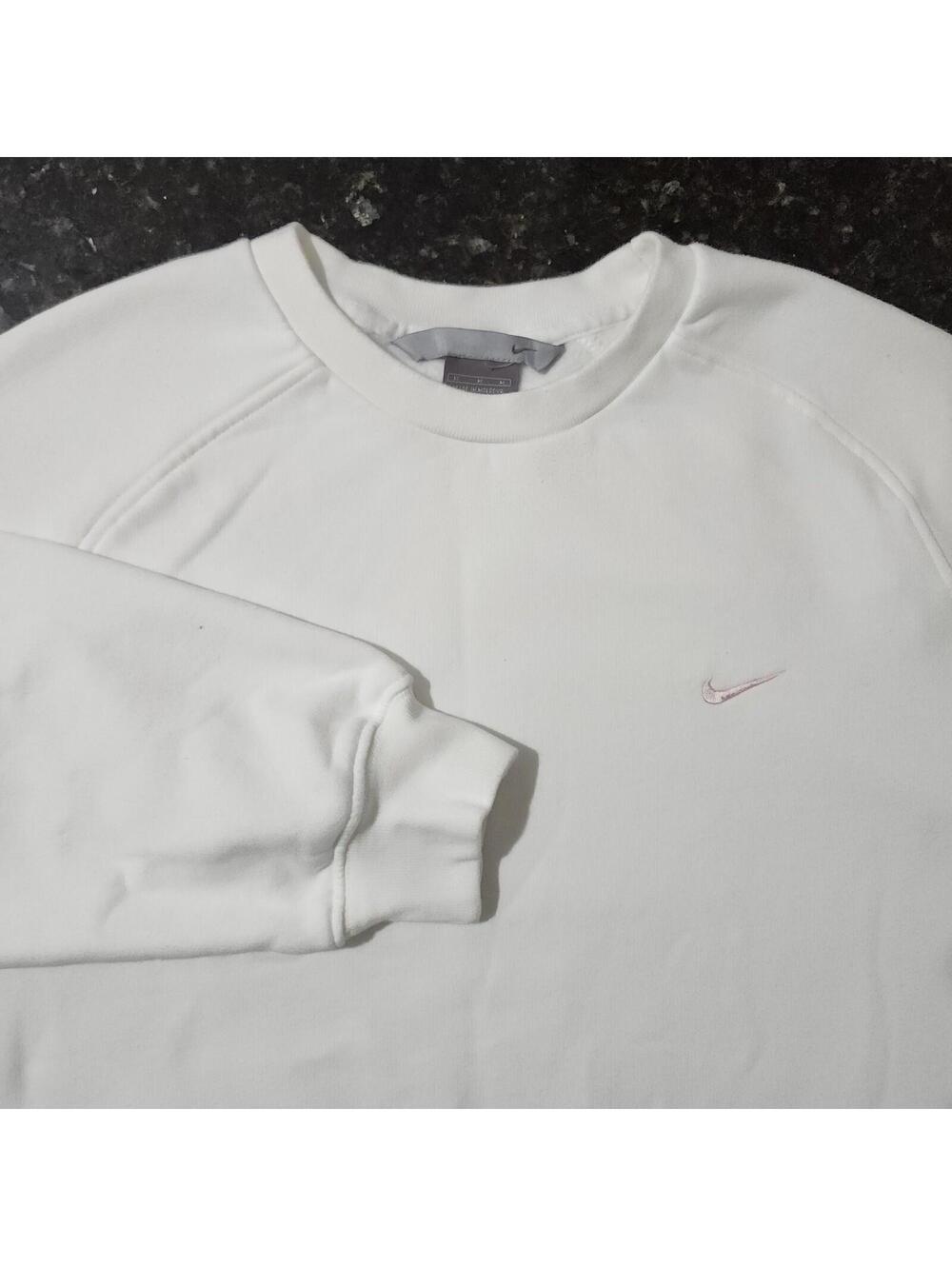 Vintage Nike Embroidered Mini Check Swoosh Sweatshirt Y2K Mens Medium Sport